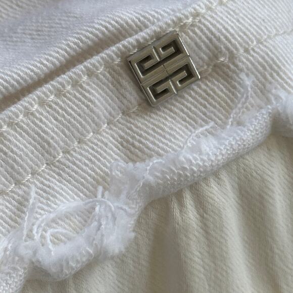 Givenchy Double Fabric Patchwork High-Waisted Trousers Ivory White Size 29 - Picture 15 of 16